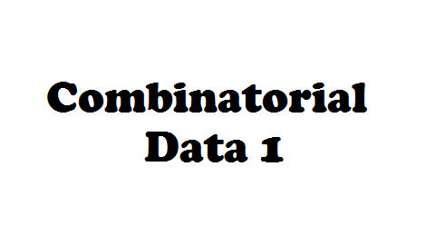 Combinatorial Data 1